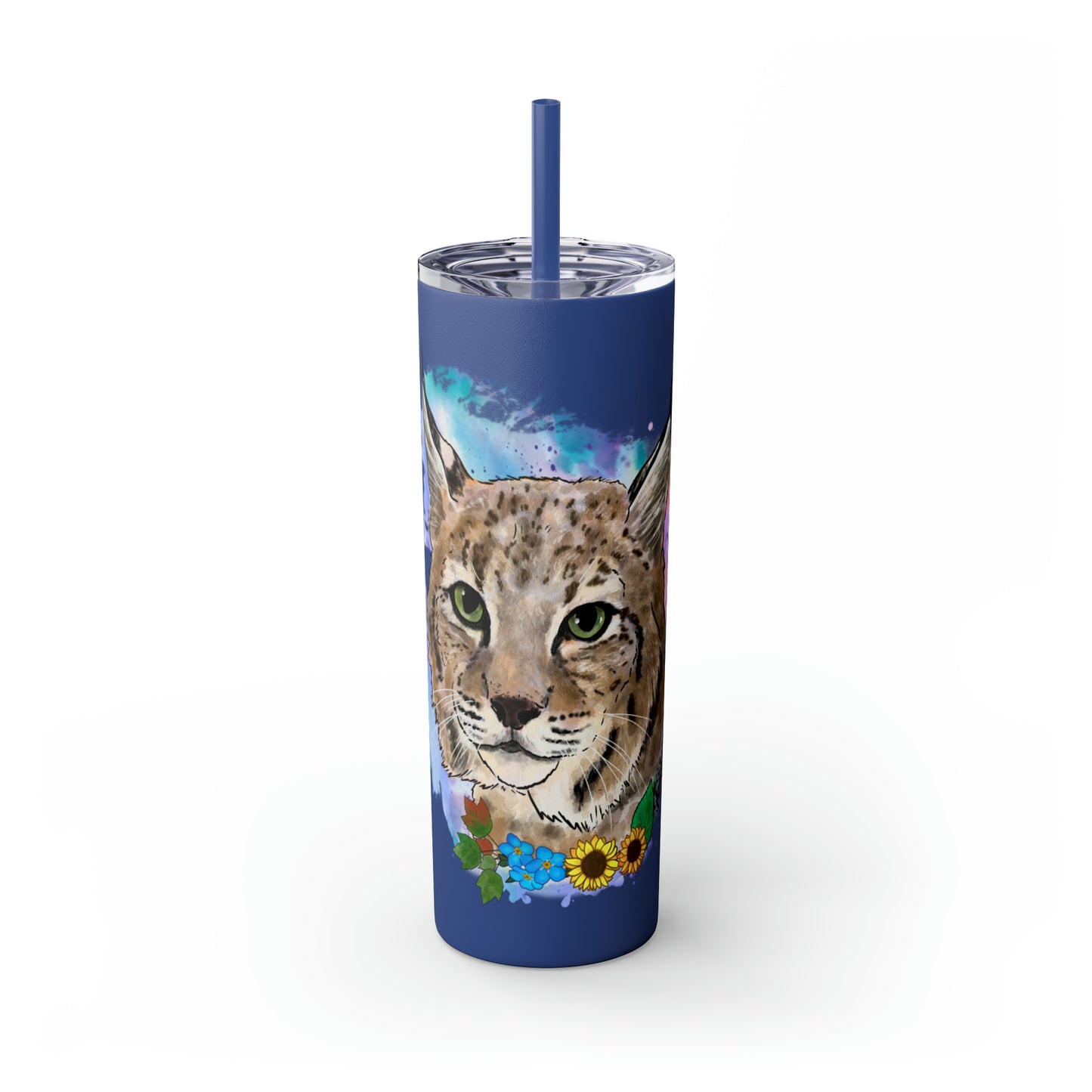 Bobcat Tumbler with Straw, 20oz