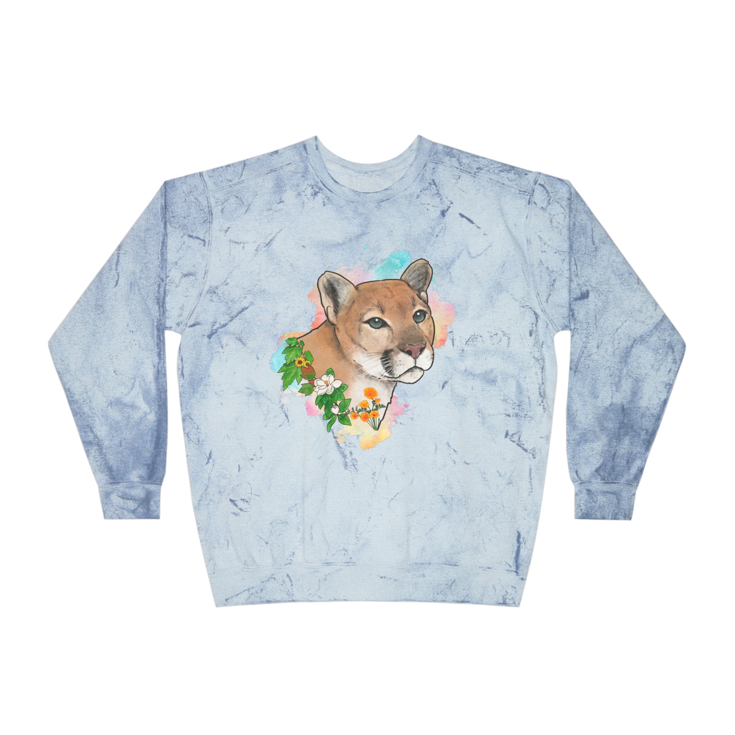 Mountain Lion Comfort Colors Crewneck Sweatshirt
