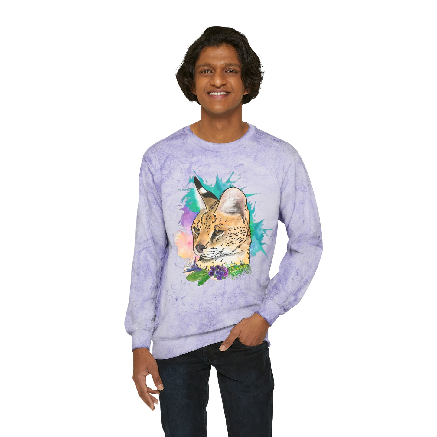 Serval Comfort Colors Crewneck Sweatshirt