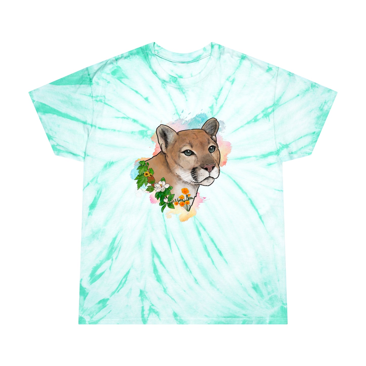 Mountain Lion Tie-Dye Tee, Cyclone