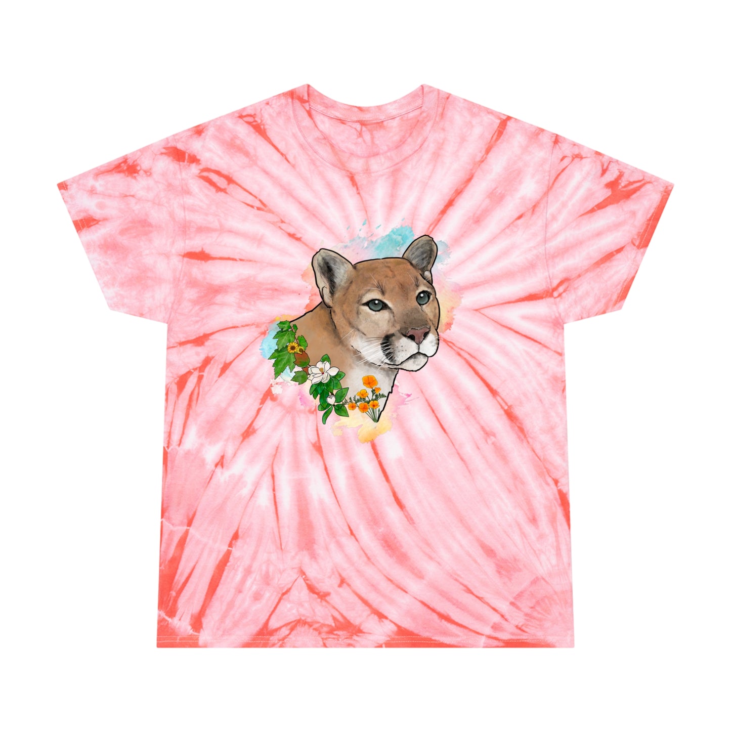Mountain Lion Tie-Dye Tee, Cyclone