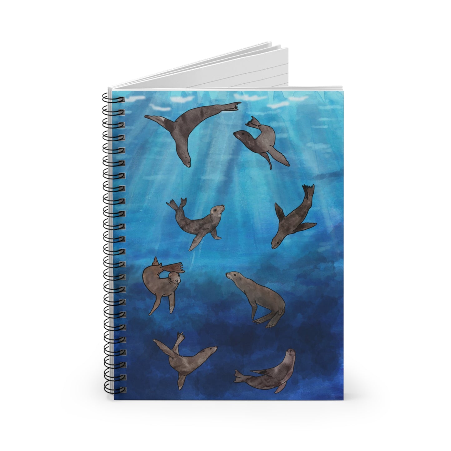 Sea Lion Spiral Notebook - Ruled Line