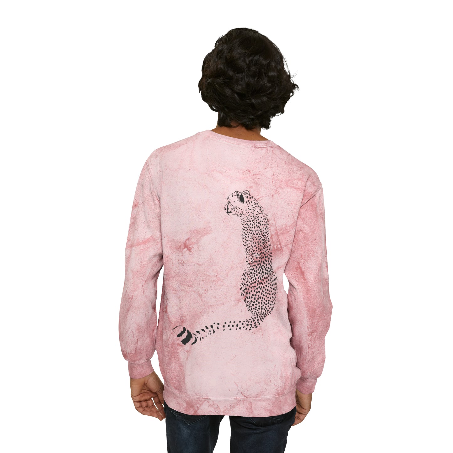 Cheetah Front and Back Crewneck Sweatshirt