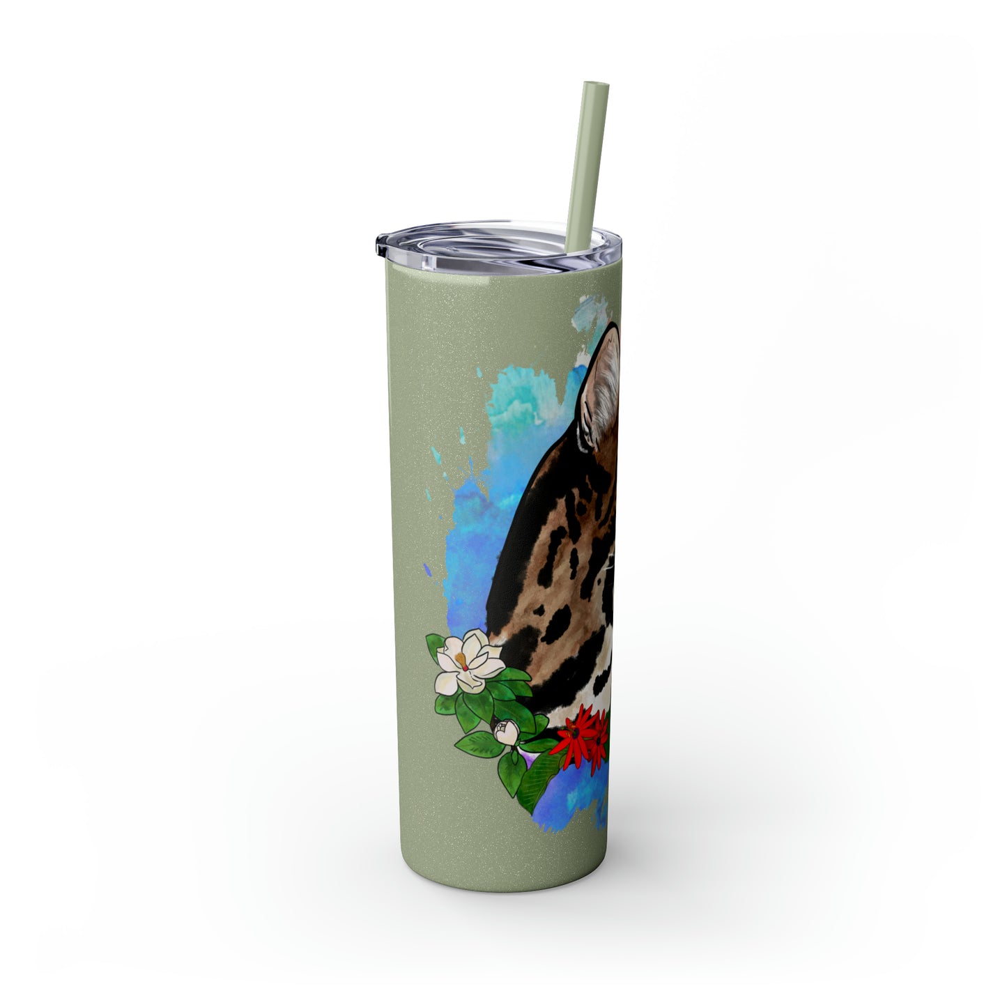 Ocelot Tumbler with Straw, 20oz