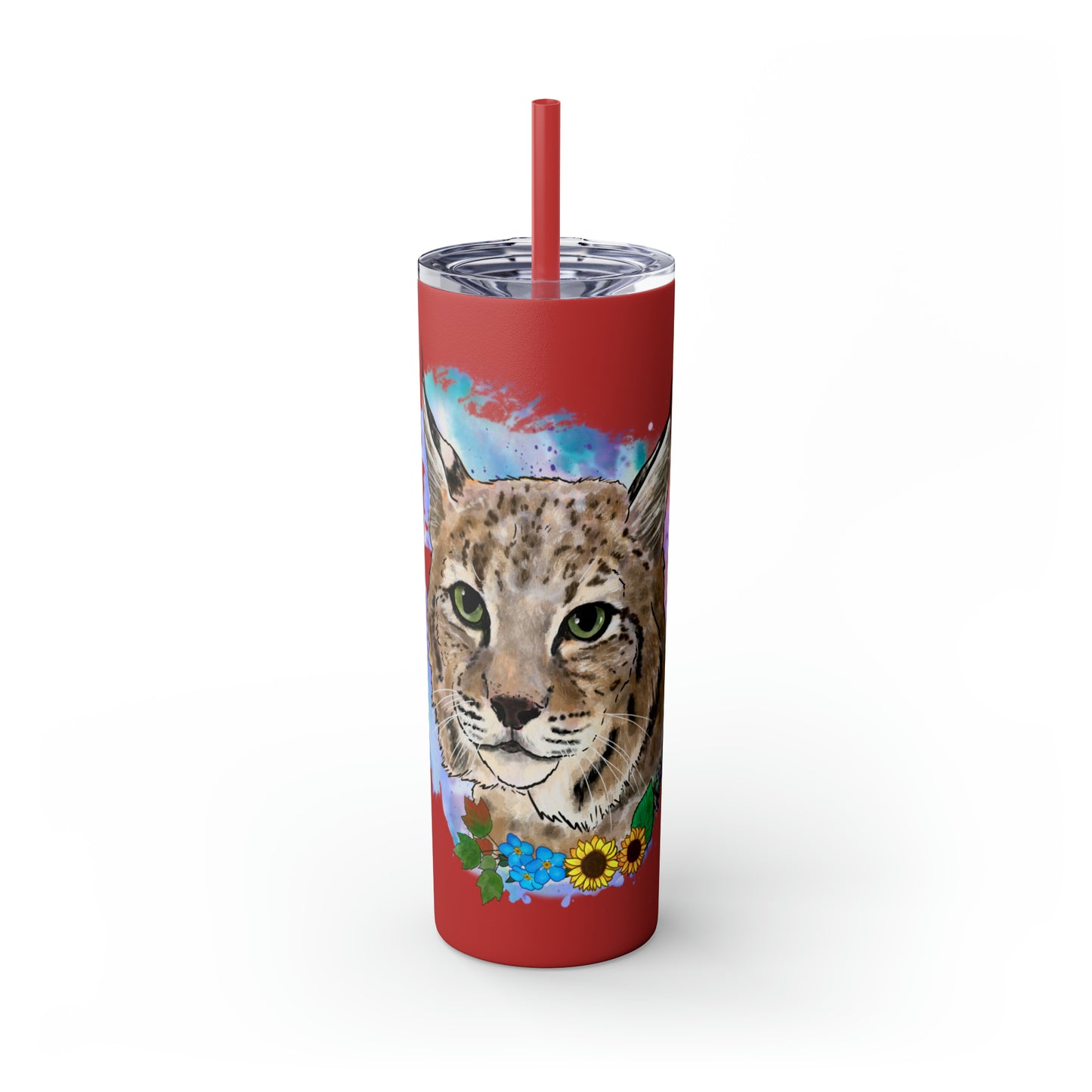 Bobcat Tumbler with Straw, 20oz