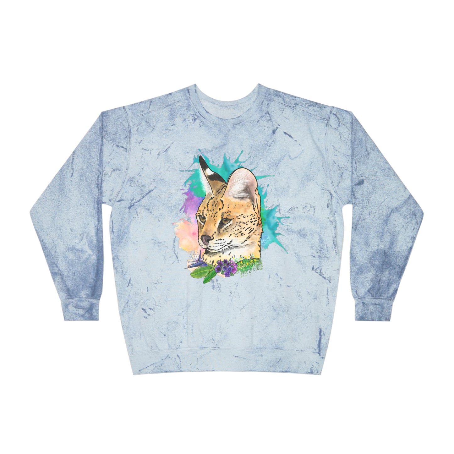 Serval Comfort Colors Crewneck Sweatshirt