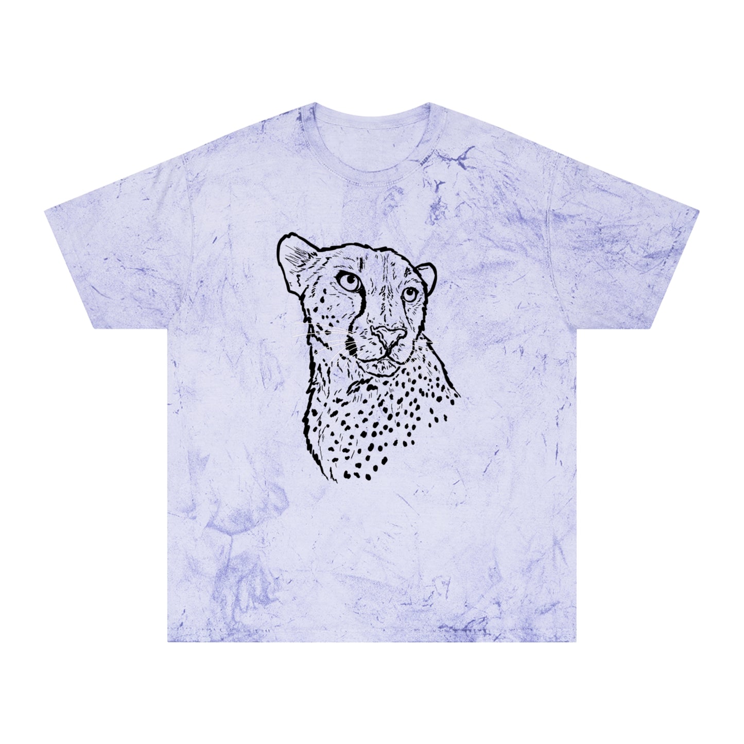 Cheetah Front and Back Color Blast T-Shirt