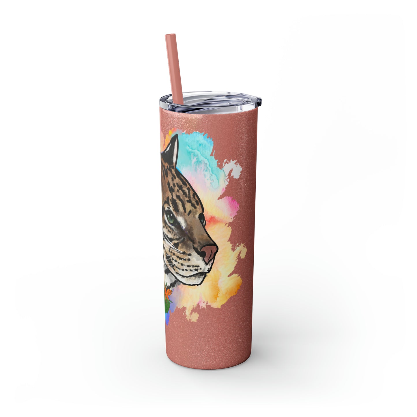 Ocelot Tumbler with Straw, 20oz