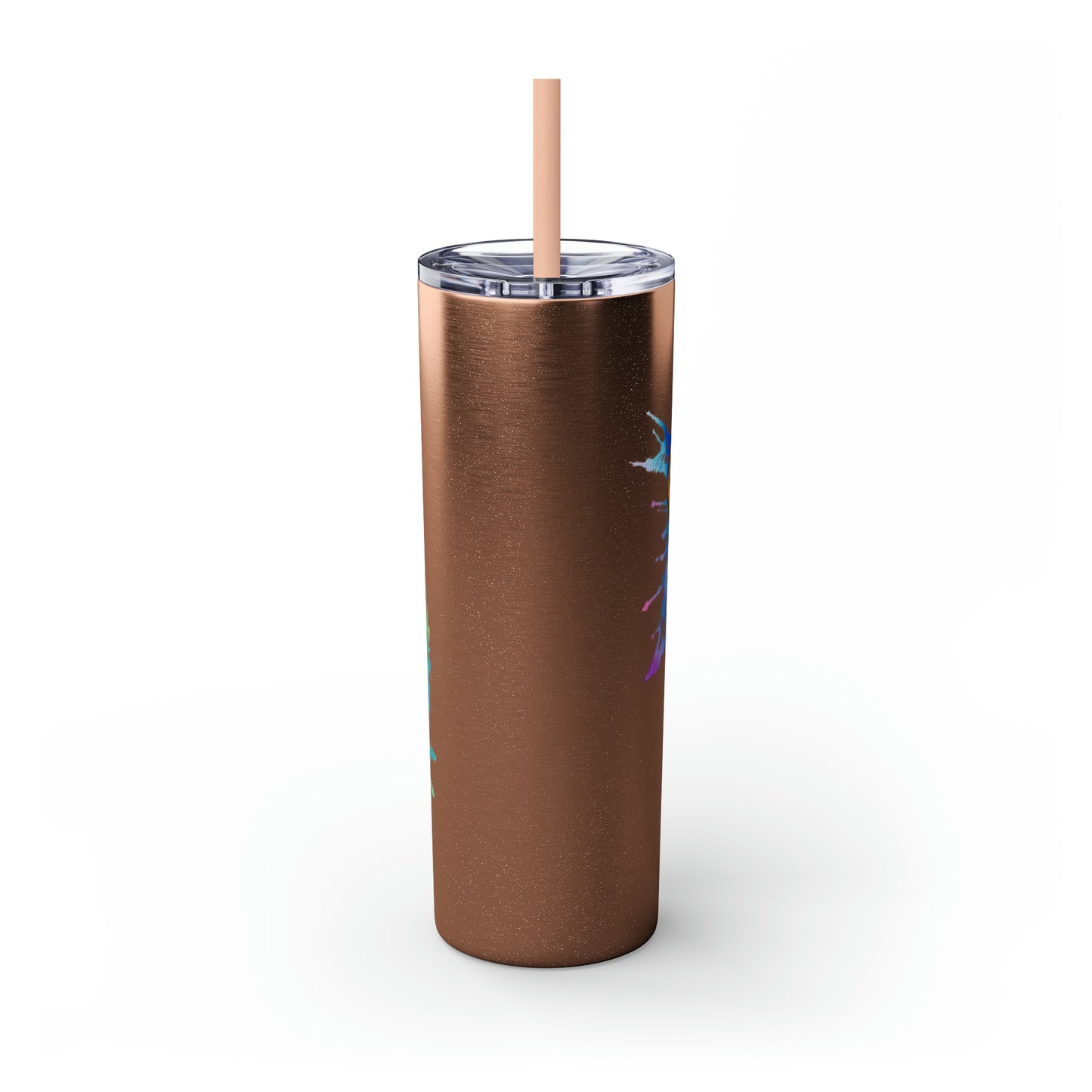 Cheetah Tumbler with Straw, 20oz