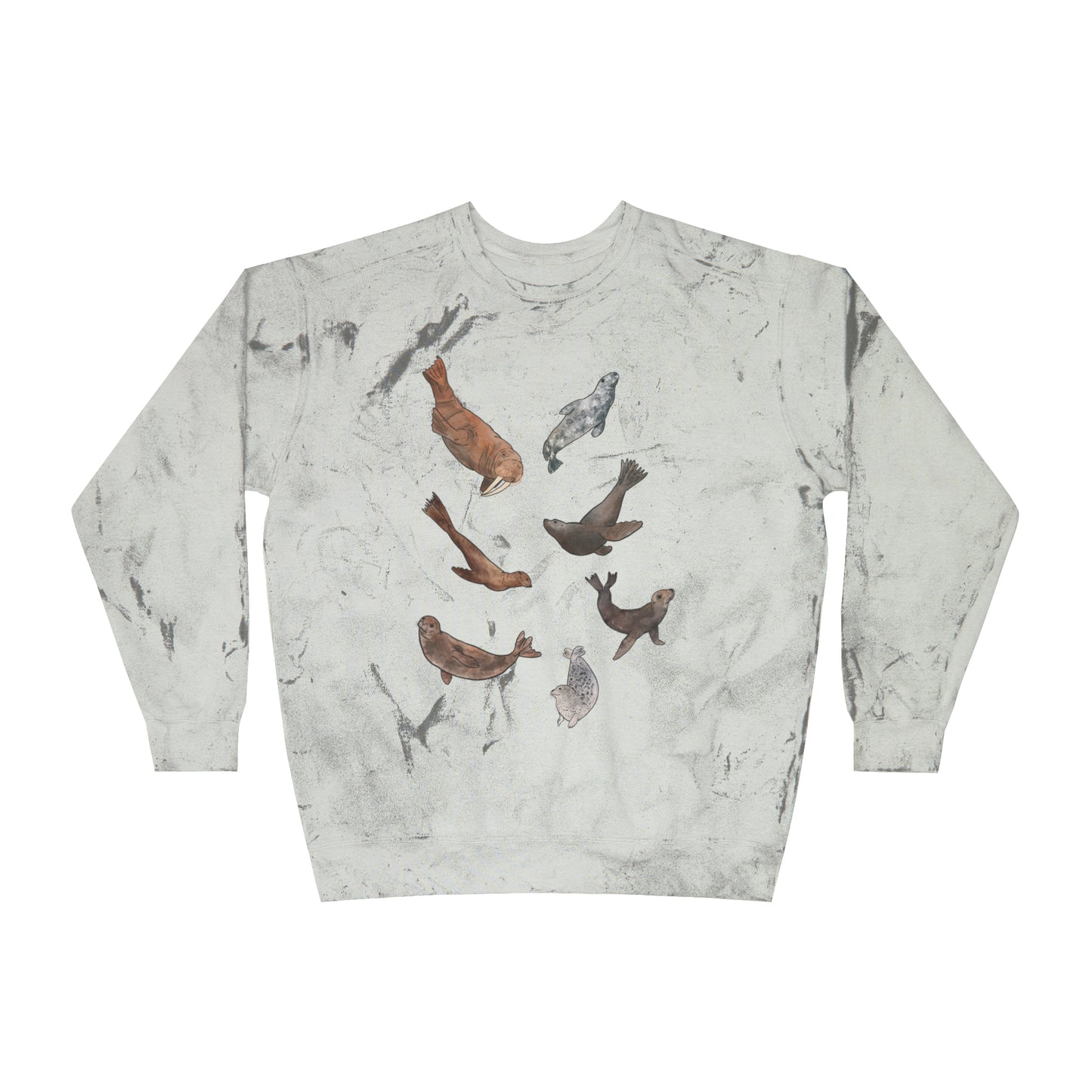 Pinniped Color Blast Comfort Colors Crewneck Sweatshirt