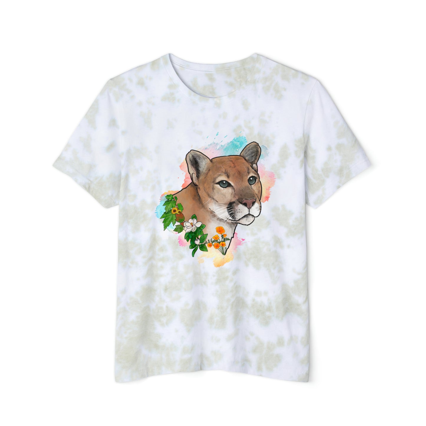 Mountain Lion Tie-Dyed T-Shirt