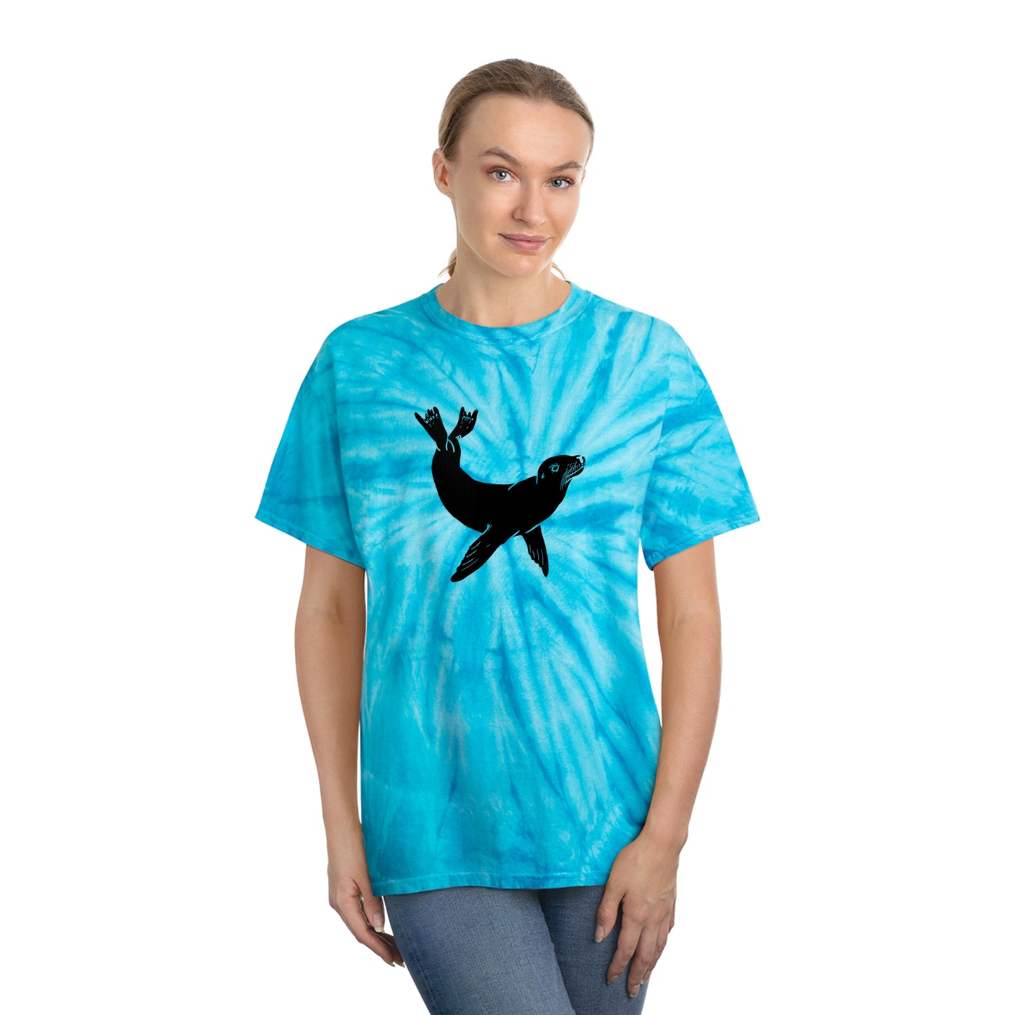 Sea Lion Tie-Dye Tee, Cyclone