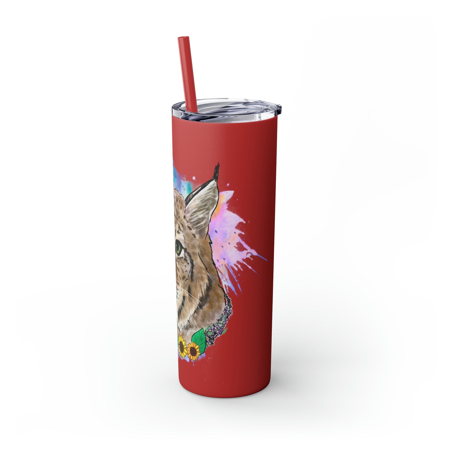 Bobcat Tumbler with Straw, 20oz
