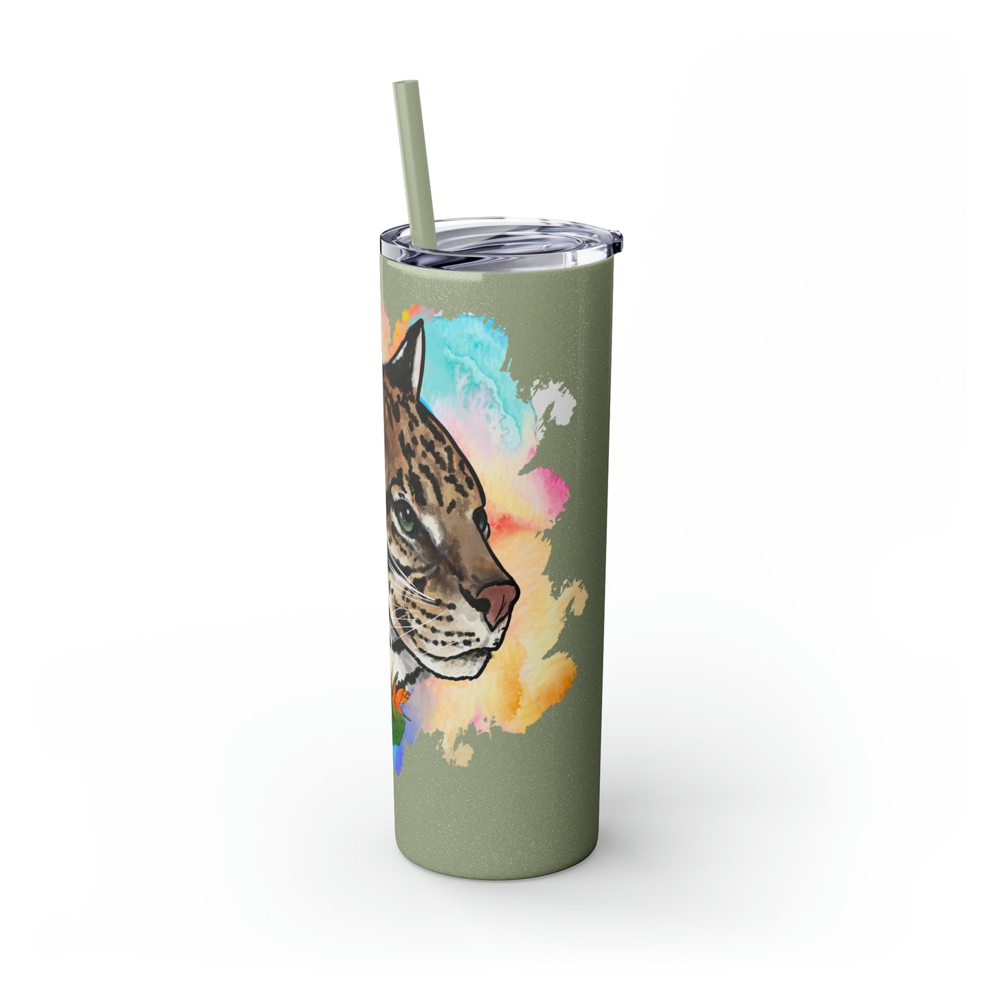 Ocelot Tumbler with Straw, 20oz