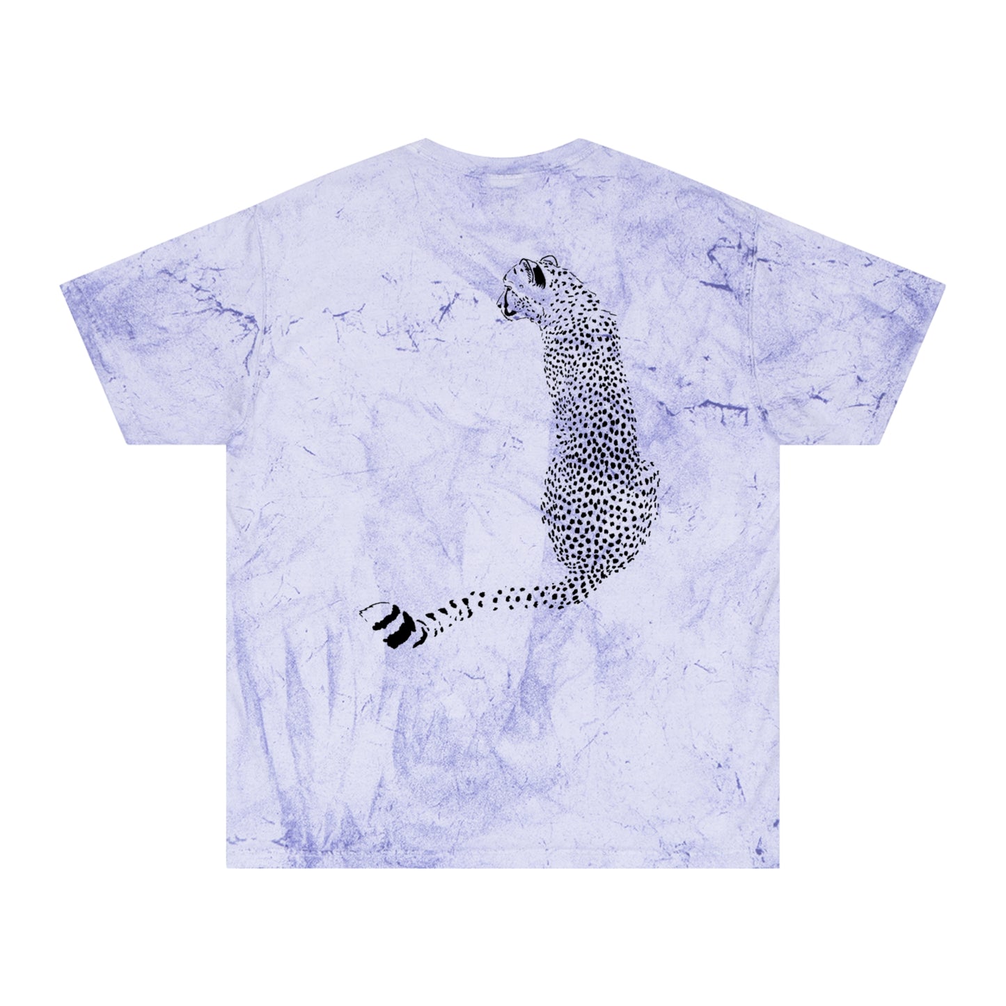 Cheetah Front and Back Color Blast T-Shirt