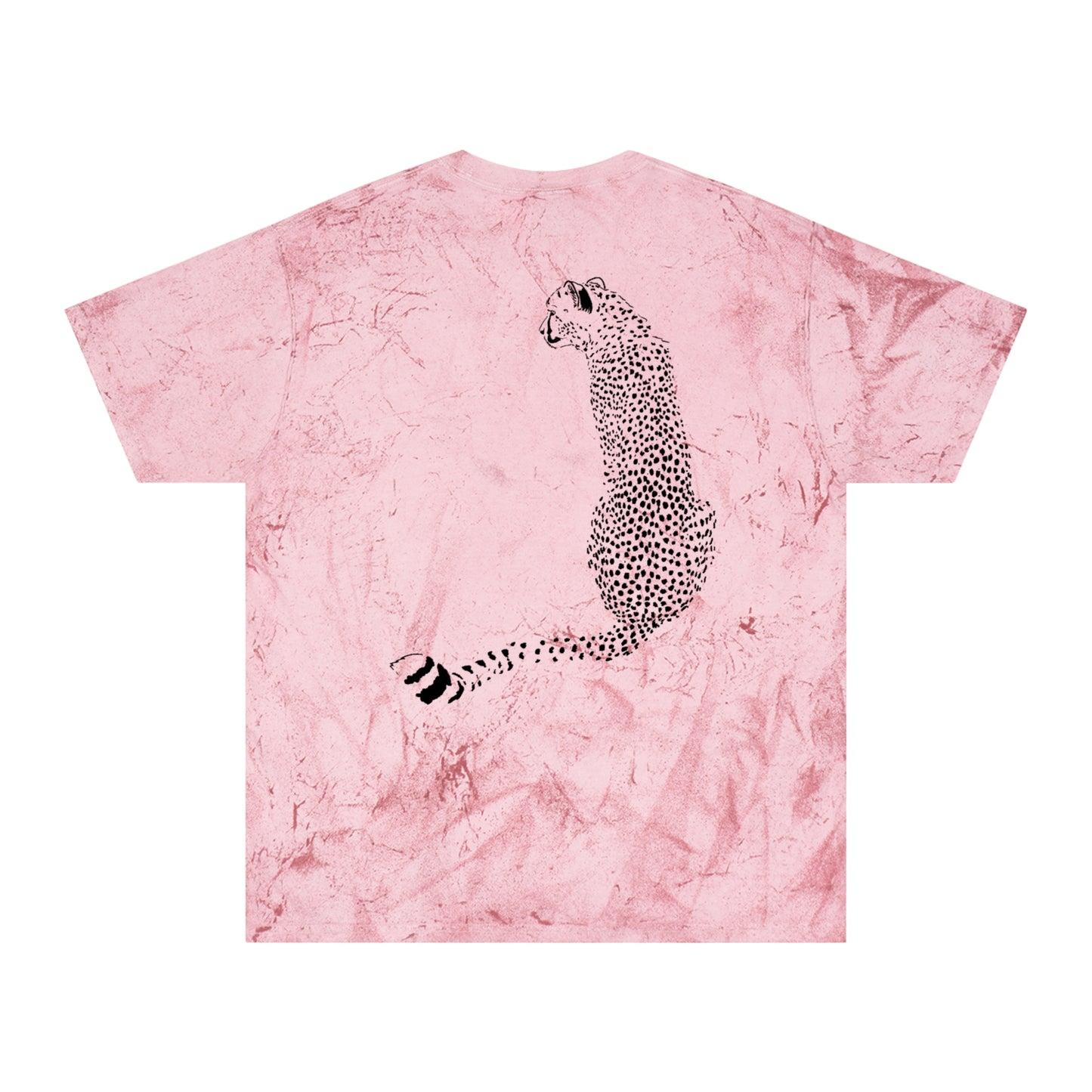 Cheetah Front and Back Color Blast T-Shirt