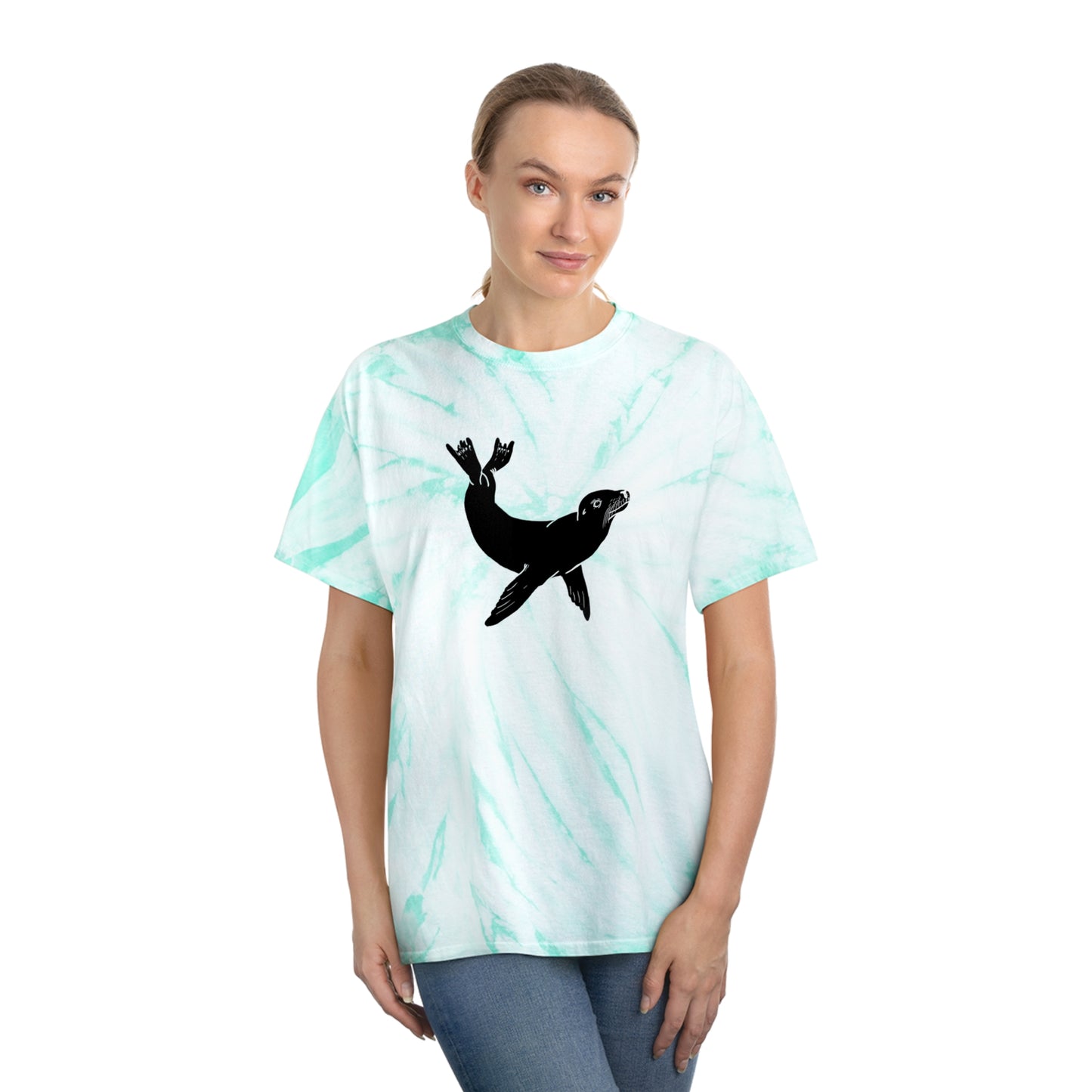 Sea Lion Tie-Dye Tee, Cyclone