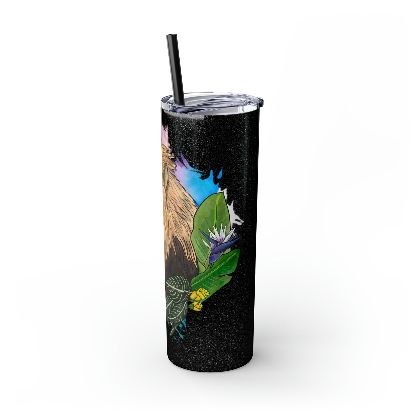 Lion Tumbler with Straw, 20oz