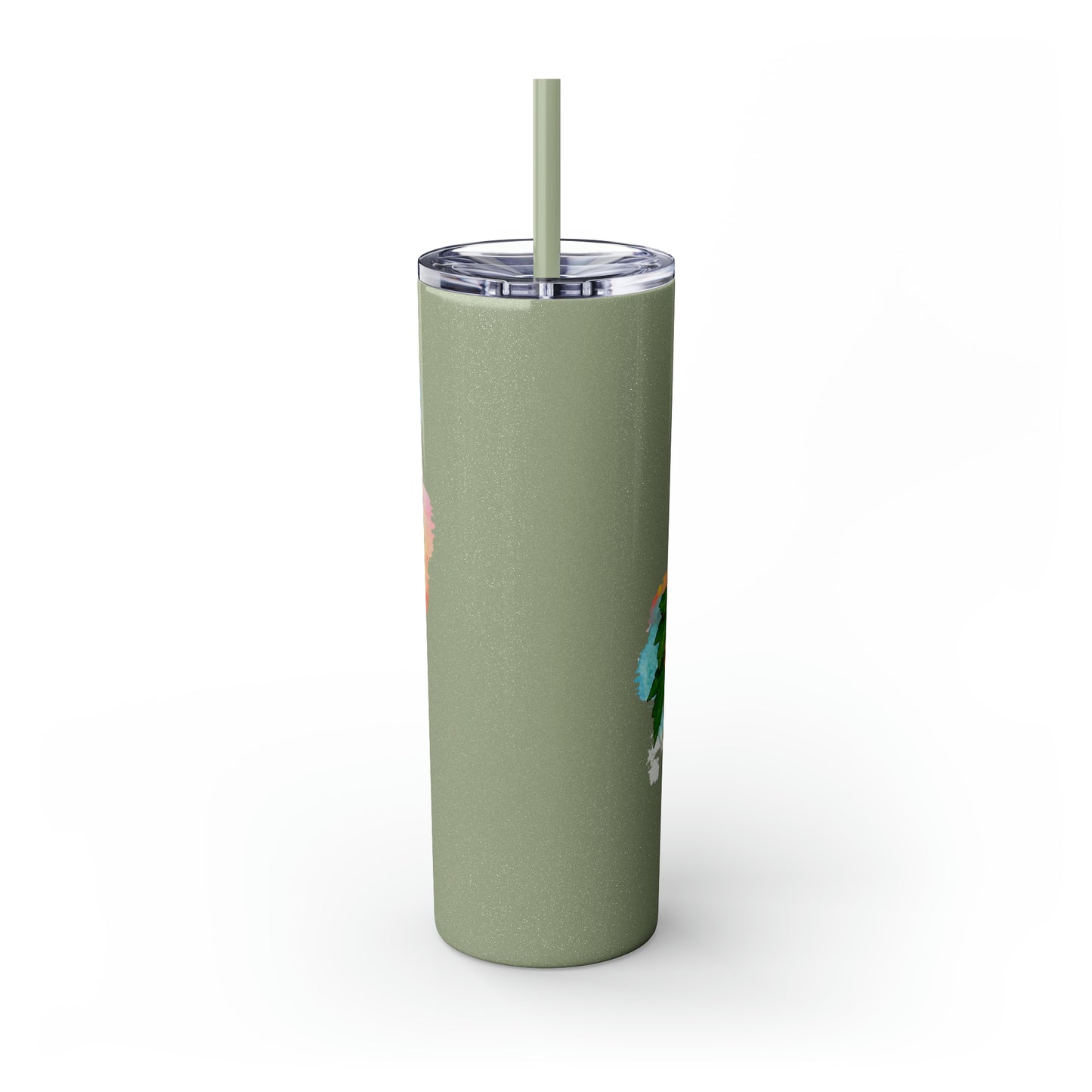 Mountain Lion Tumbler with Straw, 20oz