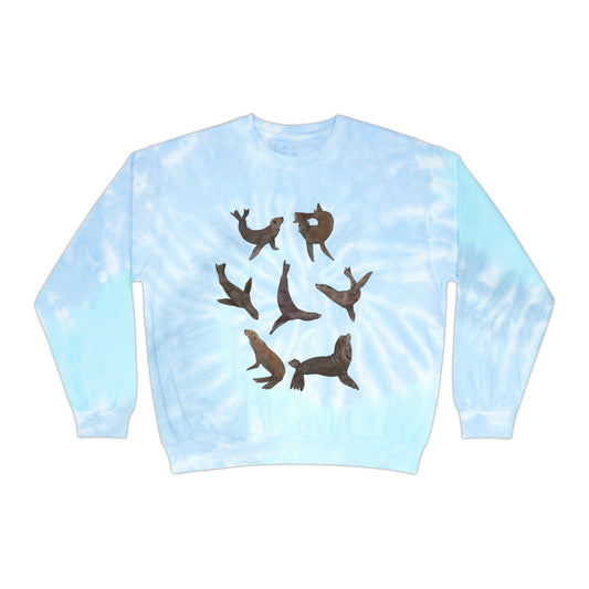 Sea Lion Tie-Dye Sweatshirt