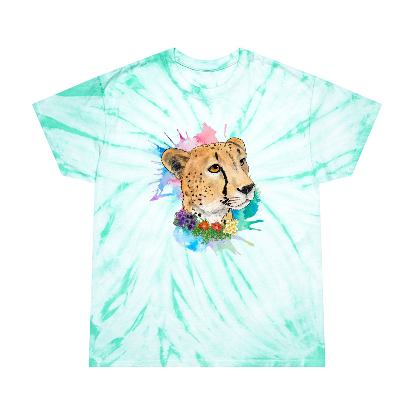 Cheetah Lion Tie-Dye Tee, Cyclone
