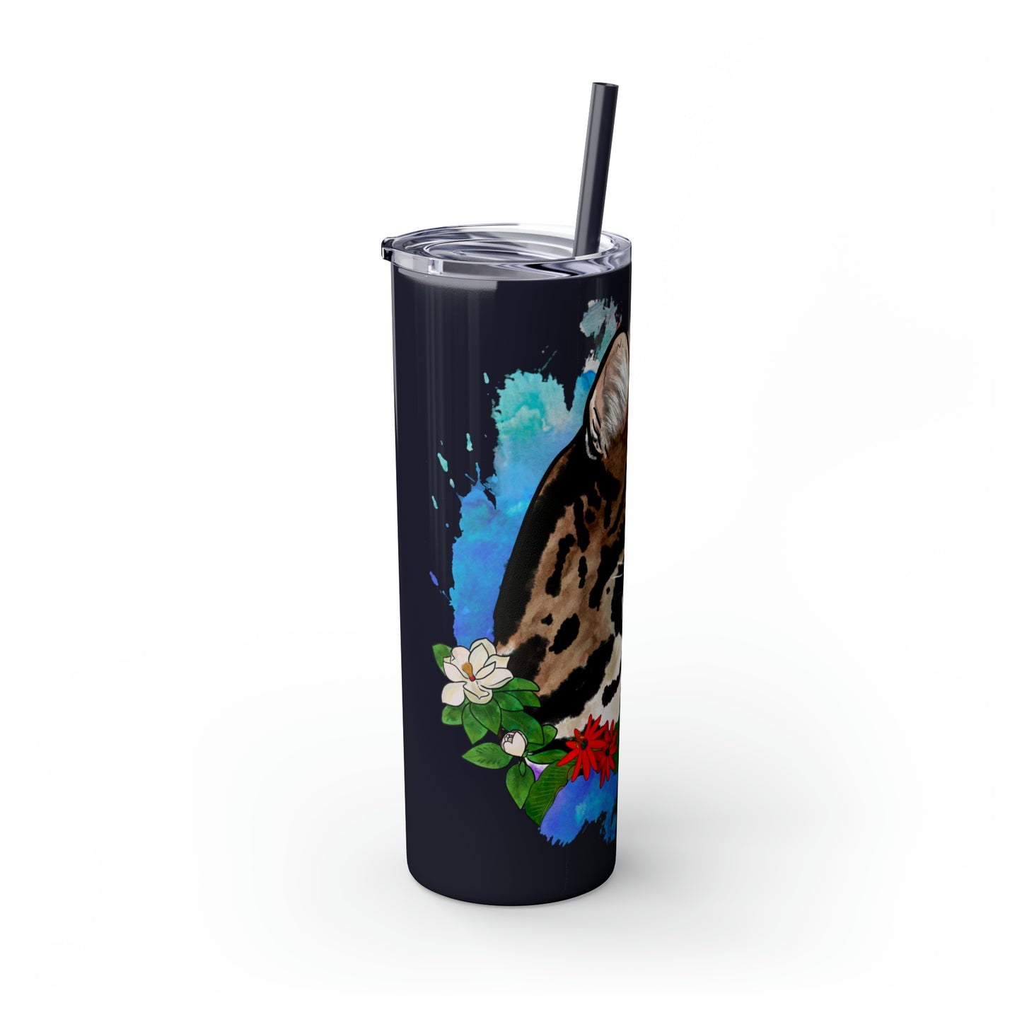Ocelot Tumbler with Straw, 20oz