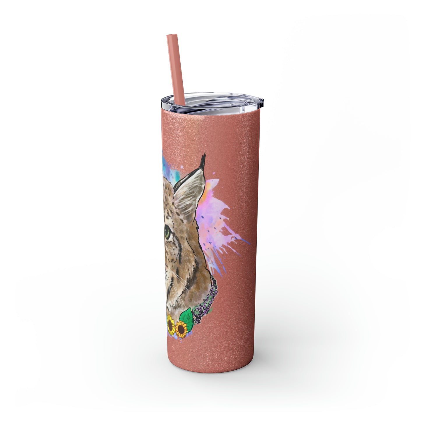 Bobcat Tumbler with Straw, 20oz