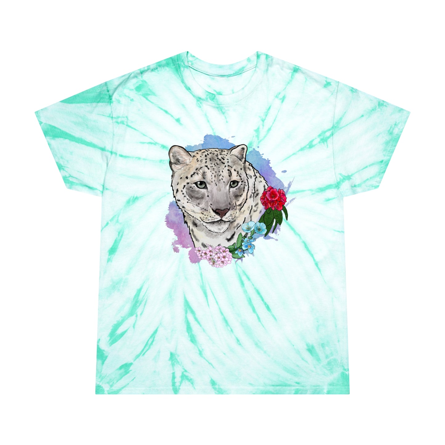 Snow Leopard Tie-Dye Tee, Cyclone