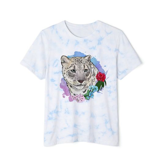Snow Leopard Tie-Dyed T-Shirt