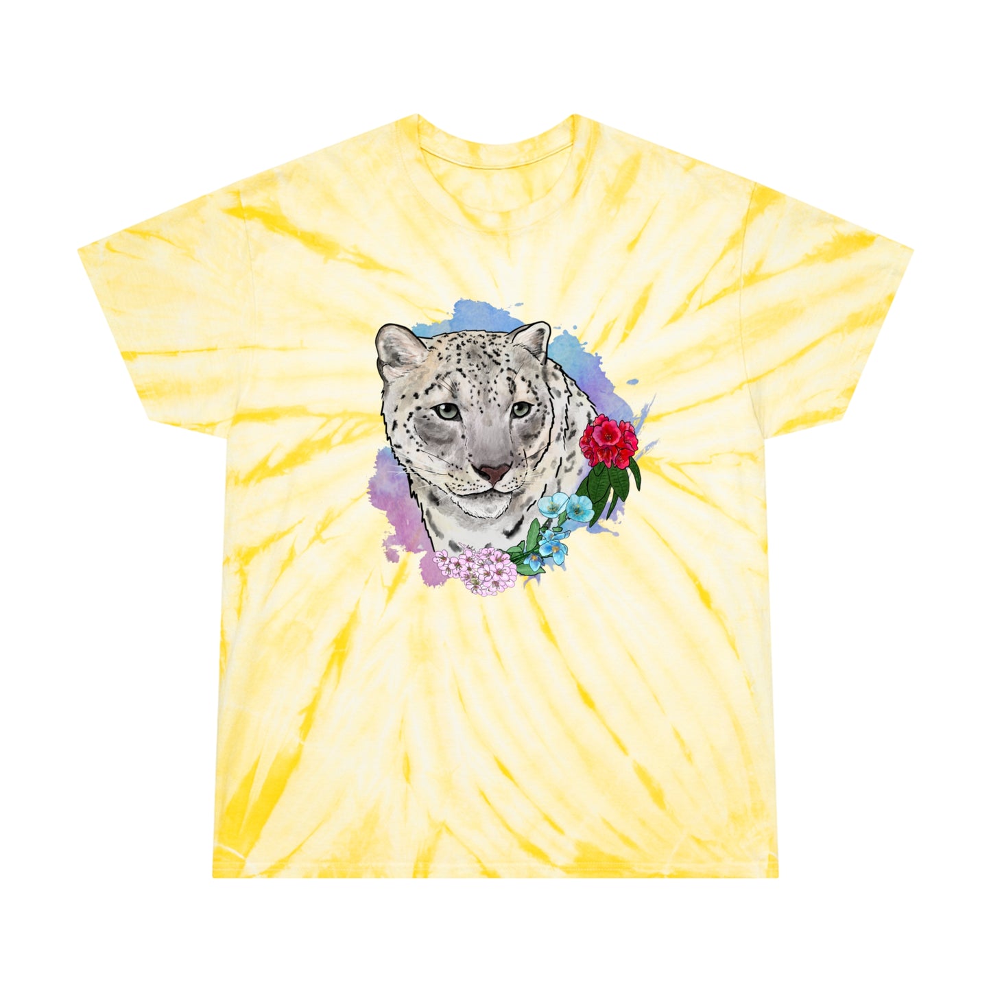 Snow Leopard Tie-Dye Tee, Cyclone