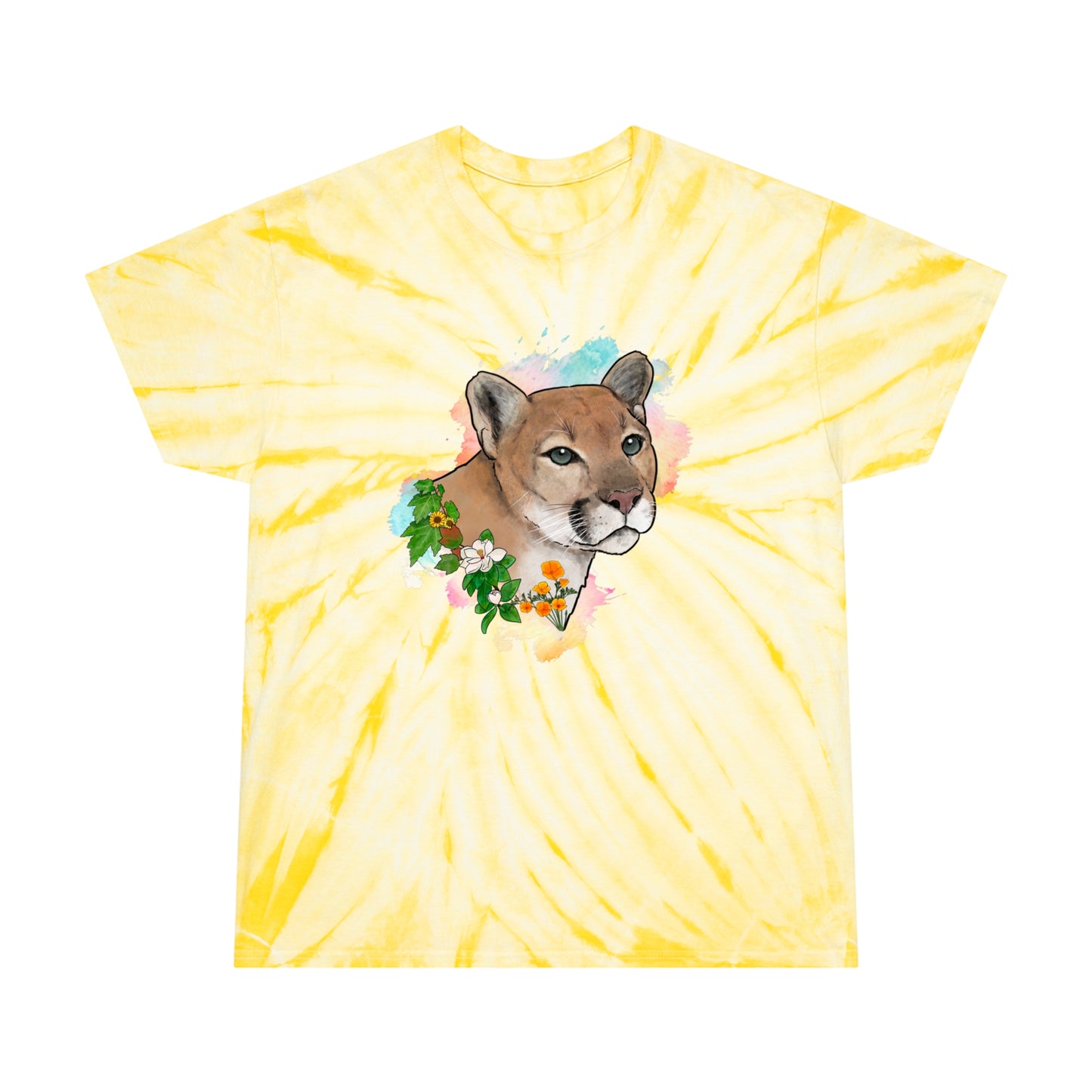Mountain Lion Tie-Dye Tee, Cyclone
