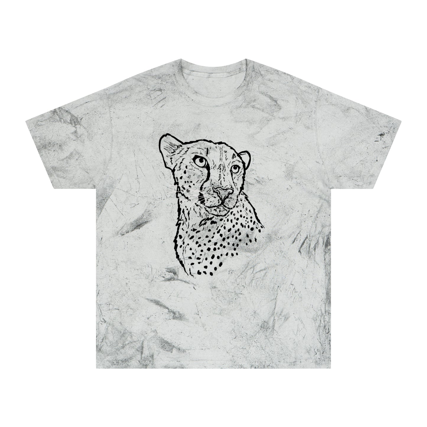 Cheetah Front and Back Color Blast T-Shirt