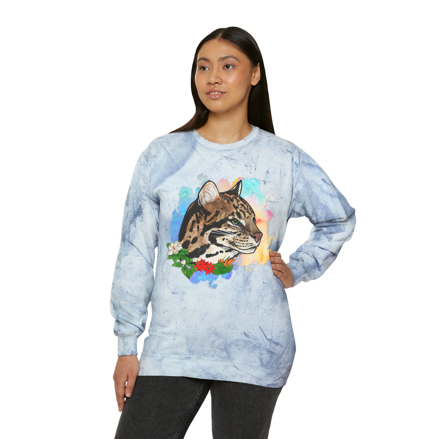 Ocelot Comfort Colors Crewneck Sweatshirt