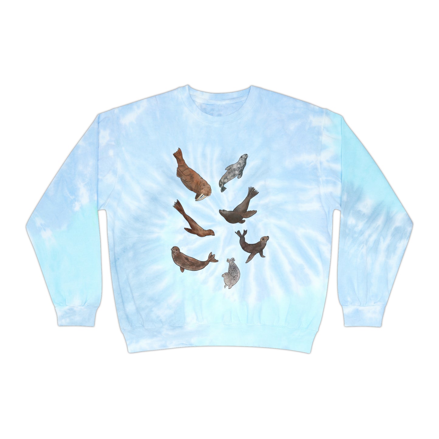 Pinniped Tie-Dye Sweatshirt