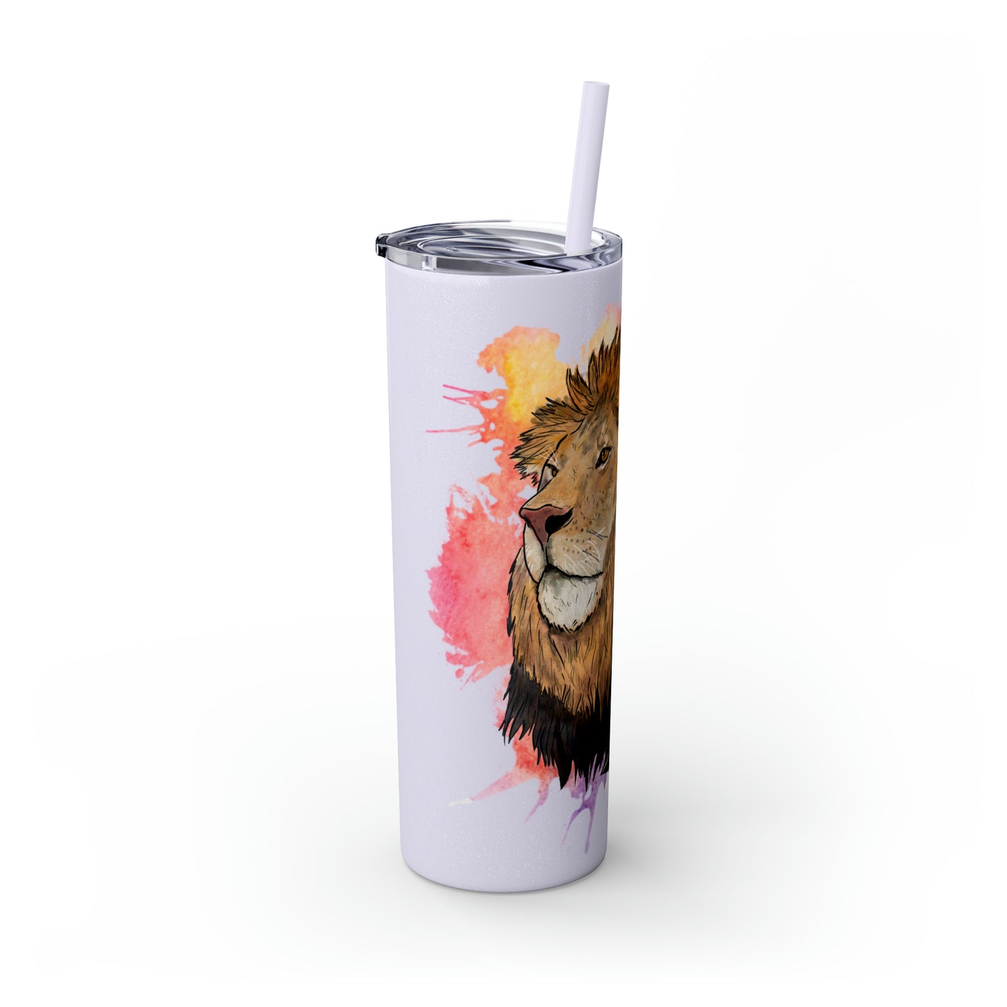 Lion Tumbler with Straw, 20oz