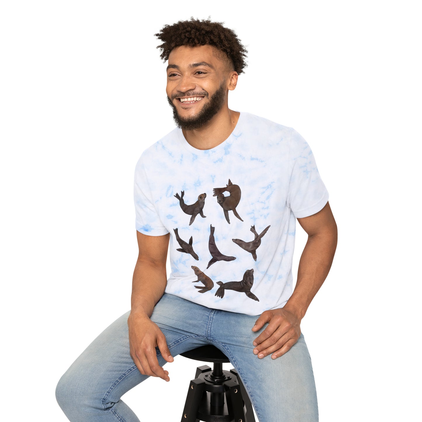 Sea Lion Tie-Dyed T-Shirt