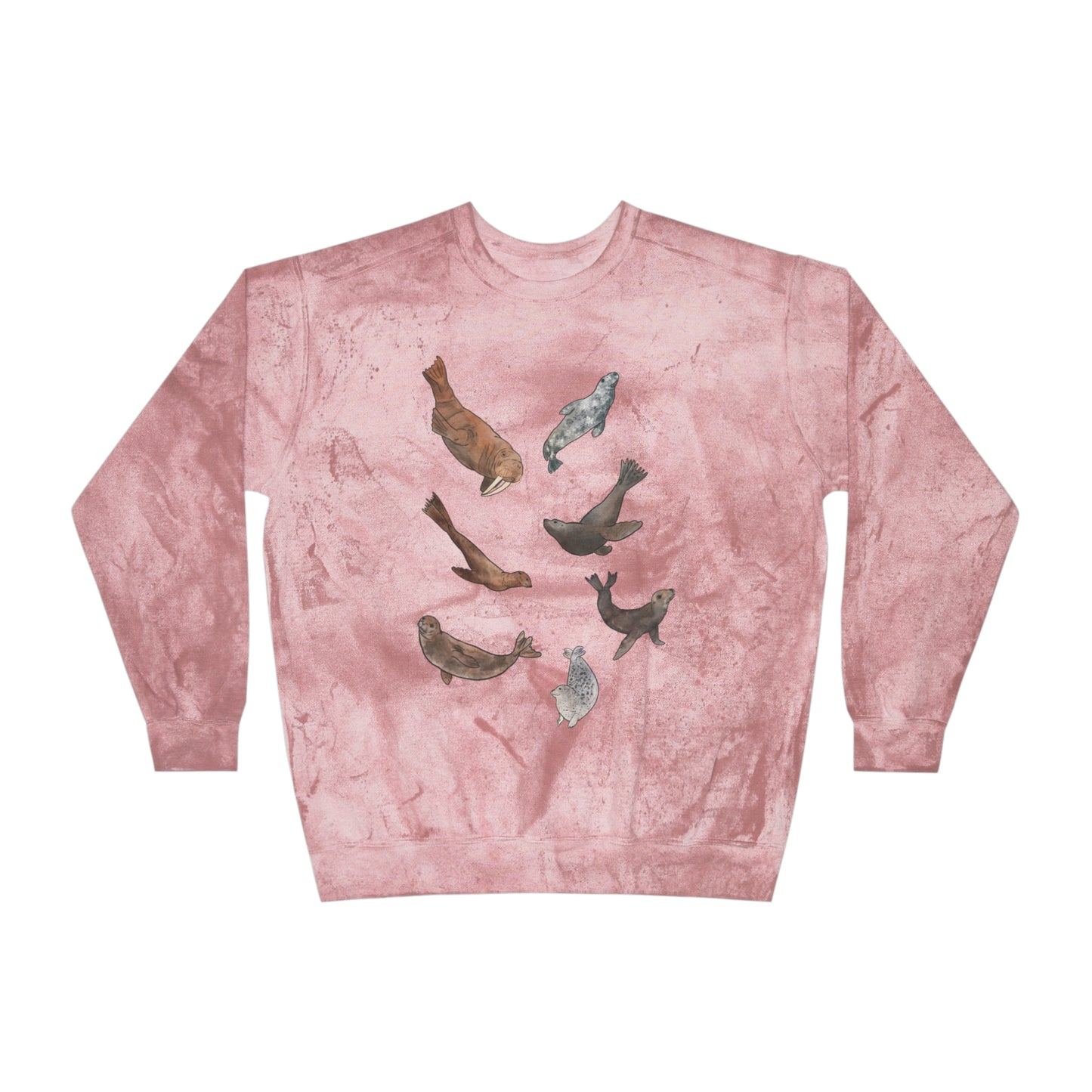 Pinniped Color Blast Comfort Colors Crewneck Sweatshirt