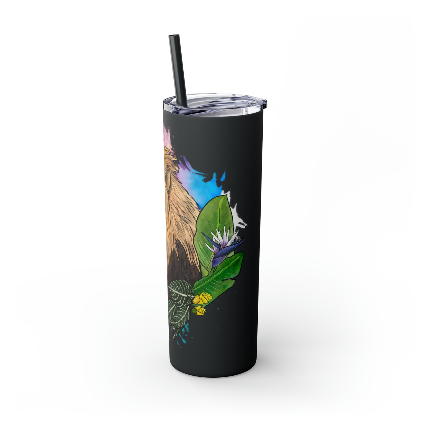 Lion Tumbler with Straw, 20oz