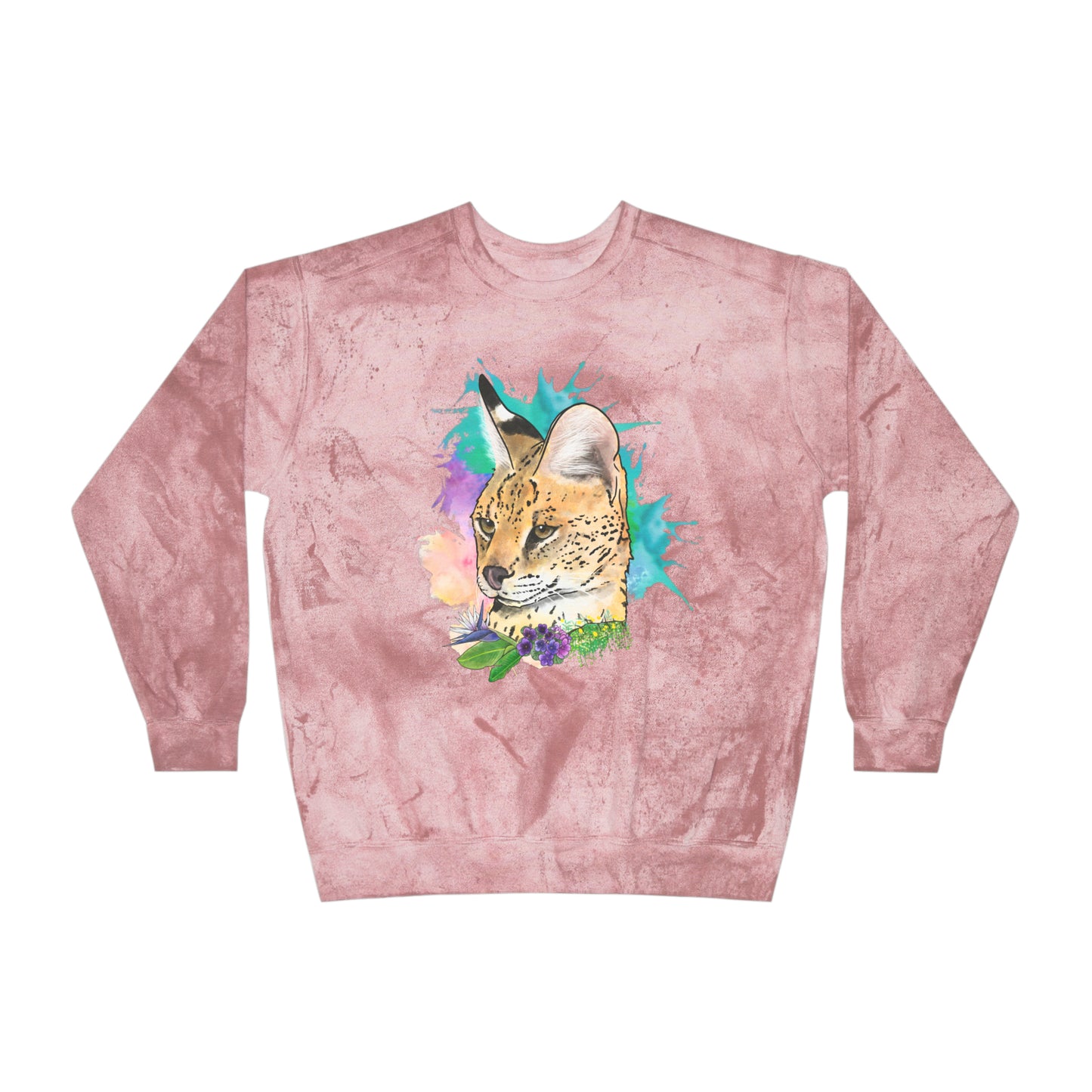 Serval Comfort Colors Crewneck Sweatshirt