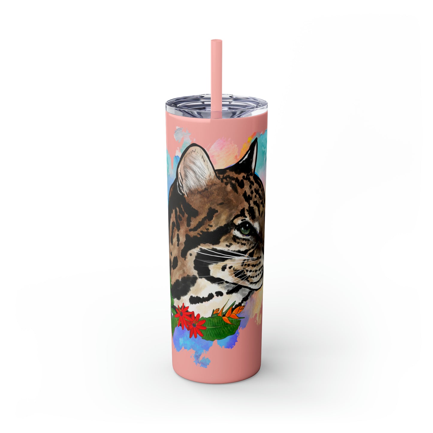 Ocelot Tumbler with Straw, 20oz