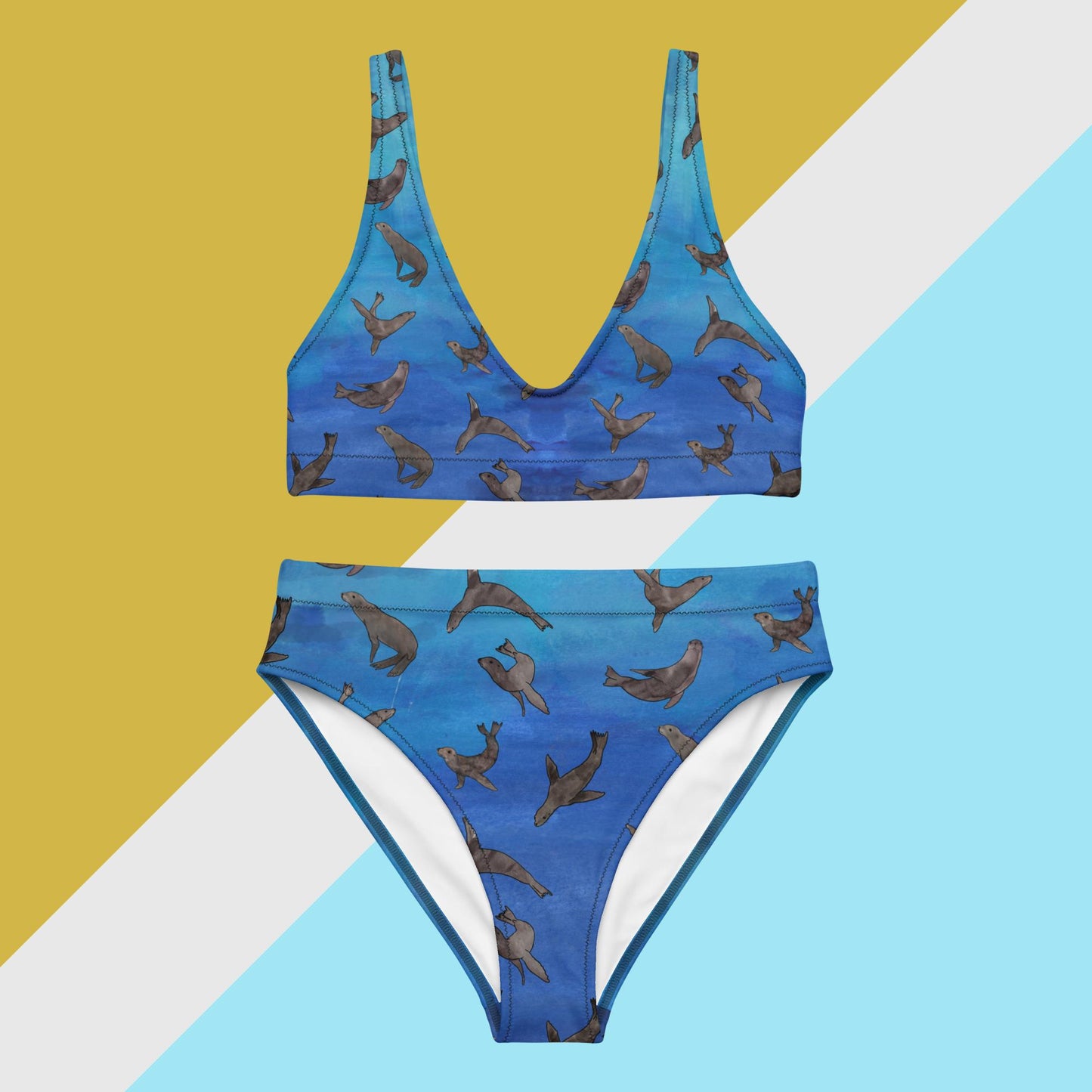 Sea Lion Recycled high-waisted bikini