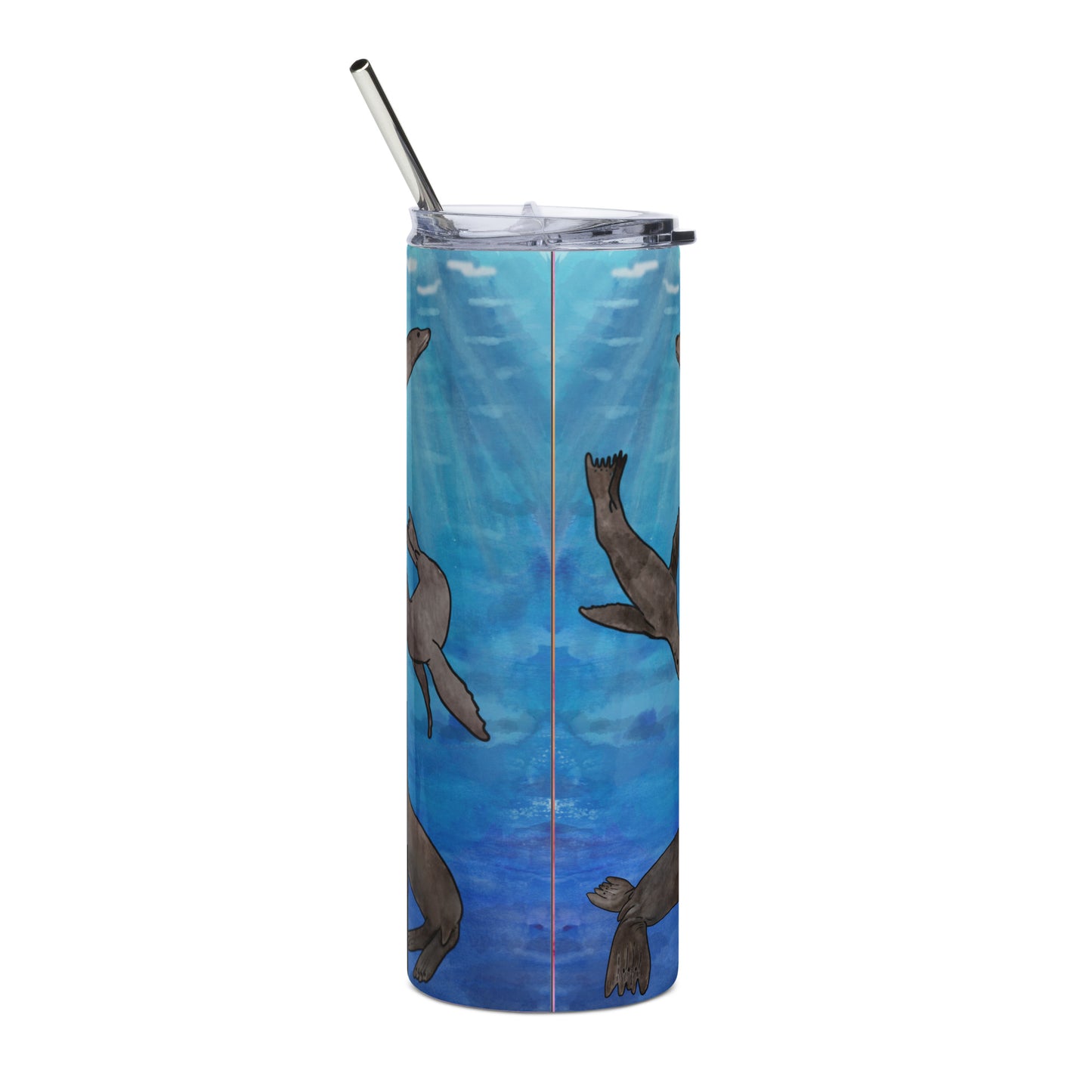 Sea Lion Ocean Stainless steel tumbler