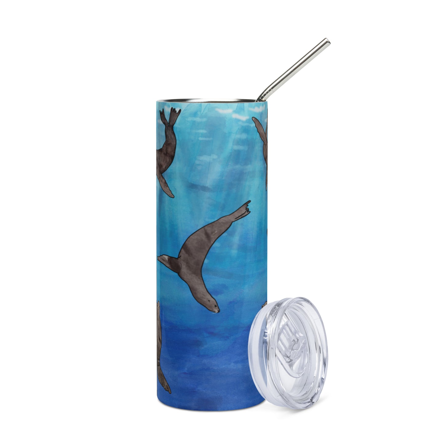 Sea Lion Ocean Stainless steel tumbler