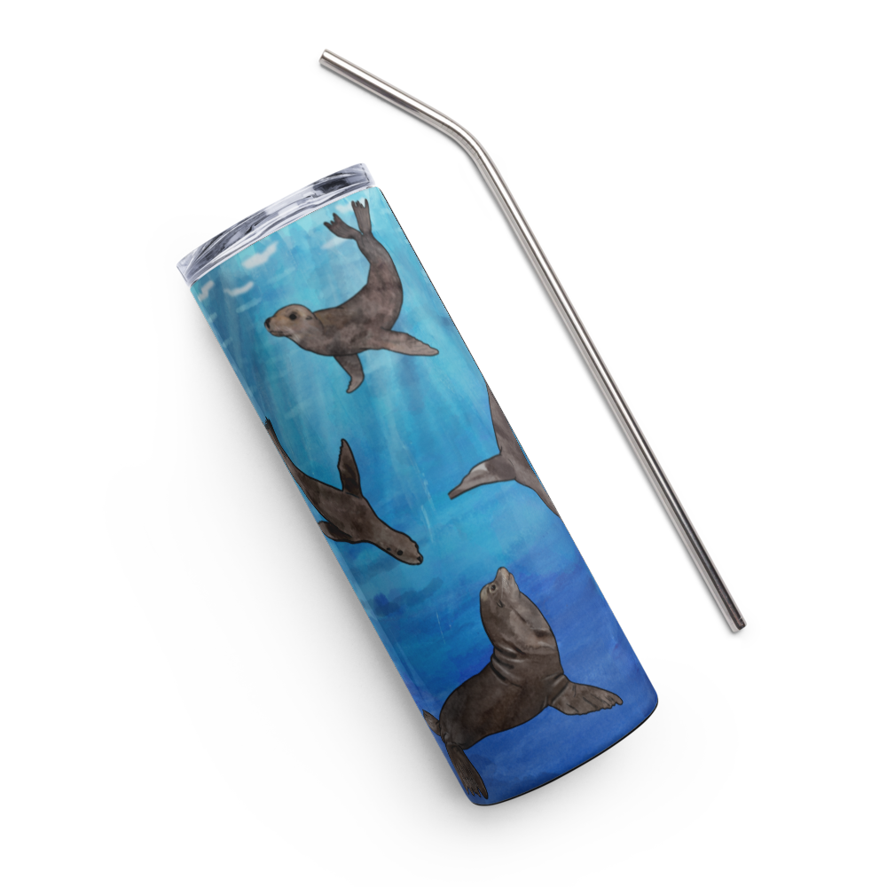 Sea Lion Ocean Stainless steel tumbler