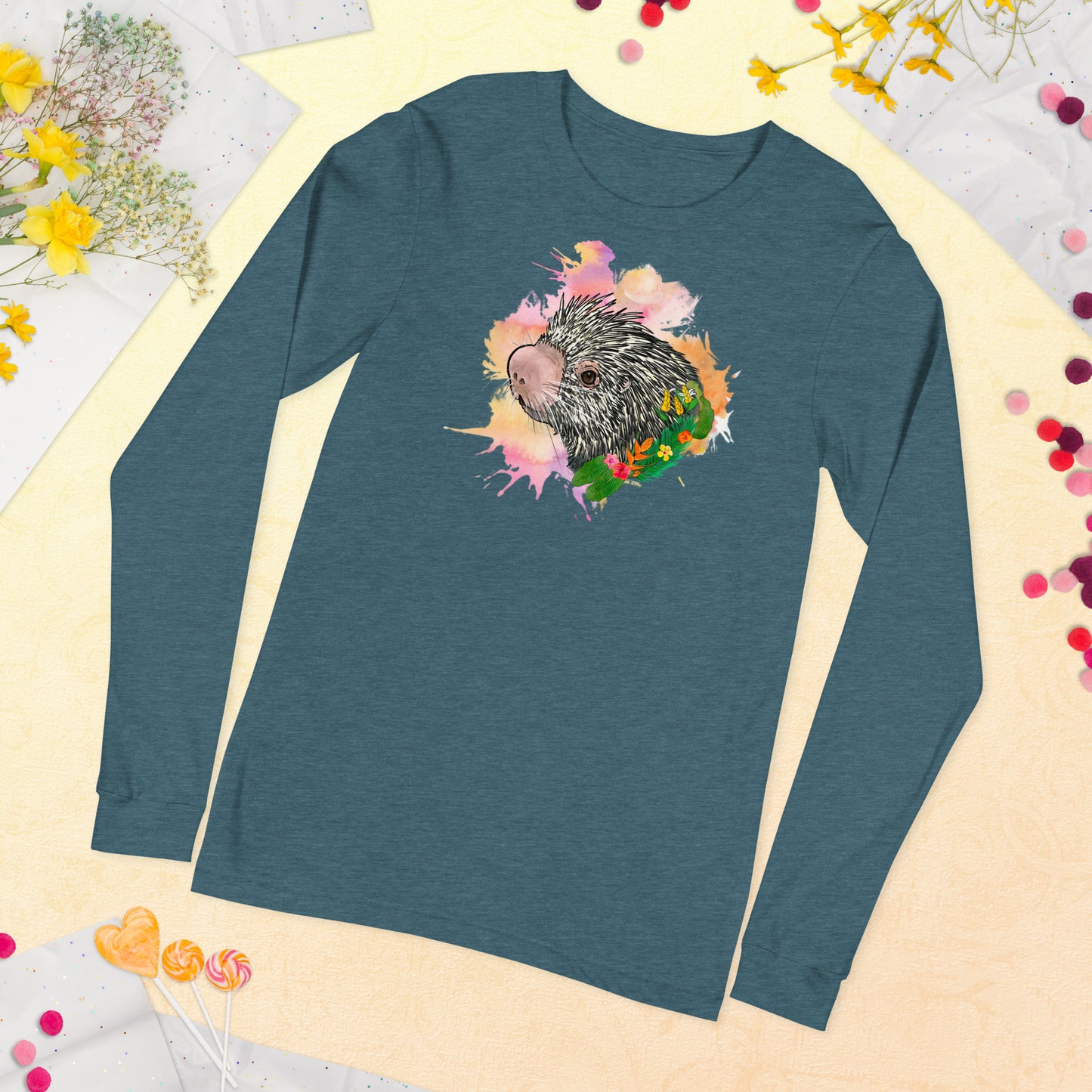 Prehensile Tailed Porcupine Unisex Long Sleeve Tee