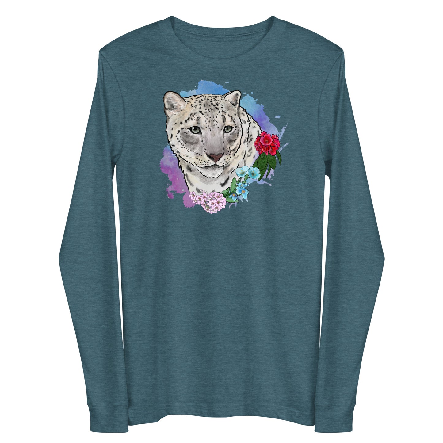 Snow Leopard Unisex Long Sleeve Tee