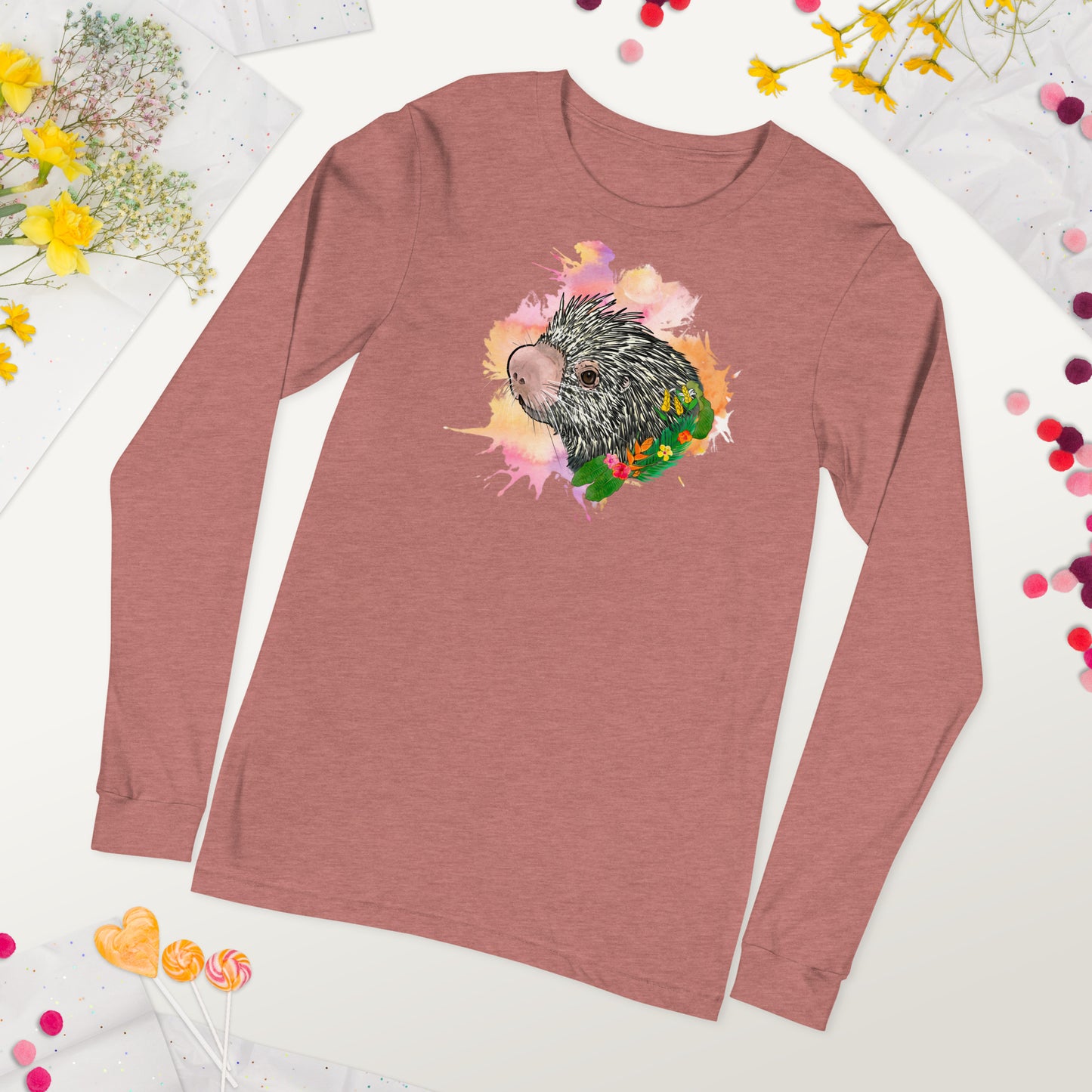 Prehensile Tailed Porcupine Unisex Long Sleeve Tee
