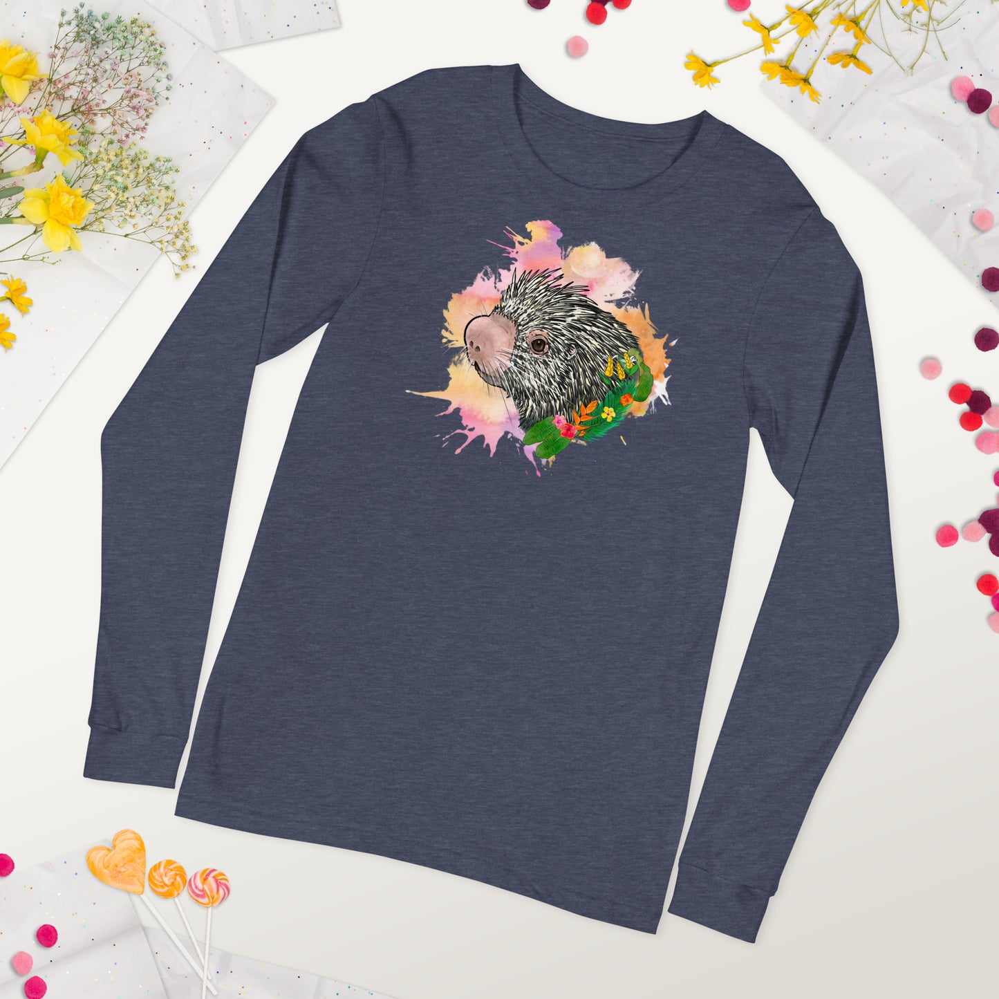 Prehensile Tailed Porcupine Unisex Long Sleeve Tee