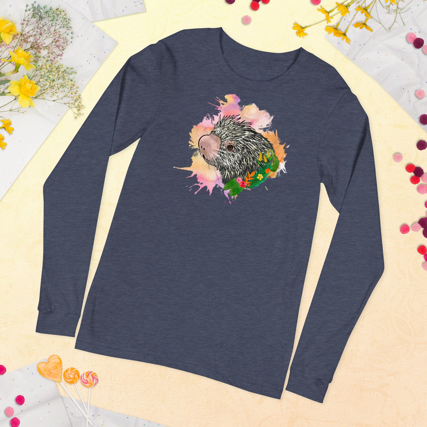 Prehensile Tailed Porcupine Unisex Long Sleeve Tee