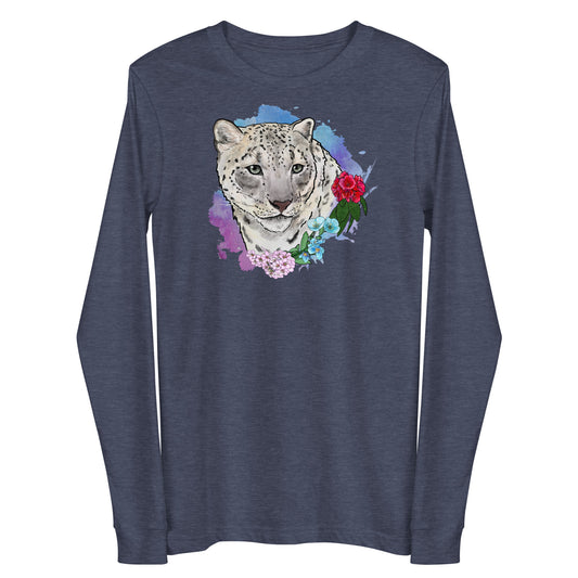 Snow Leopard Unisex Long Sleeve Tee